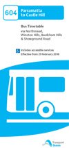 Route 604 Timetable