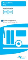 Route 607X-617X Timetable