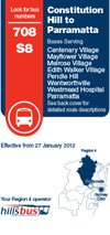Route 708/S8 Timetable