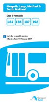 Route 184/185/187/192 Timetable